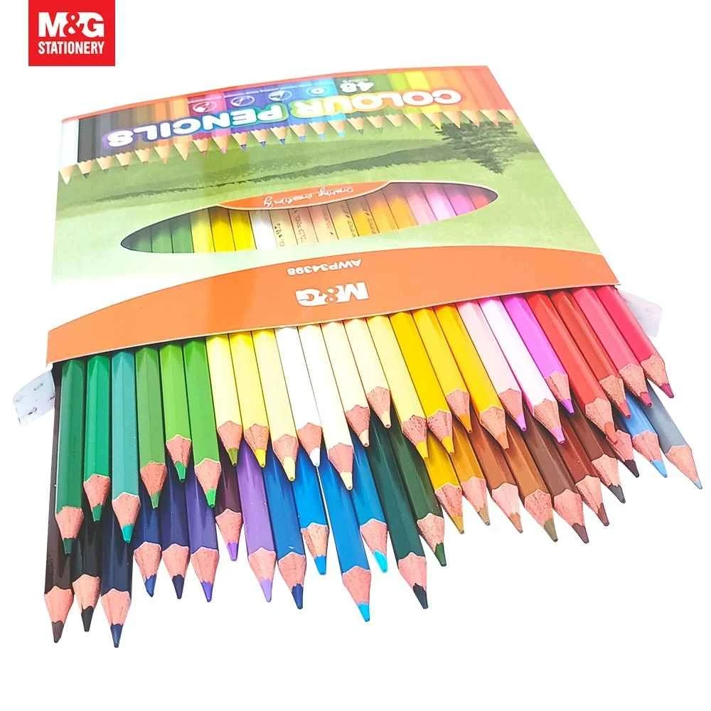 Color Pencil M&G 48 Colors Hexagonal Drawer AWP34398 / Pensil Warna 48 Warna
